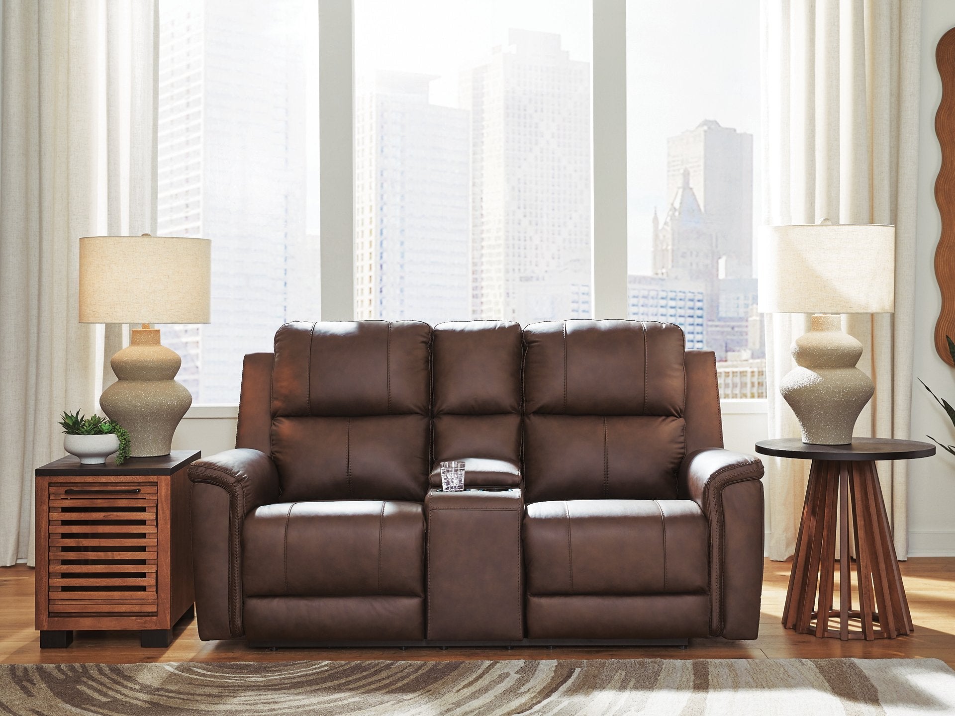 Bleckley Power Reclining Loveseat with Console