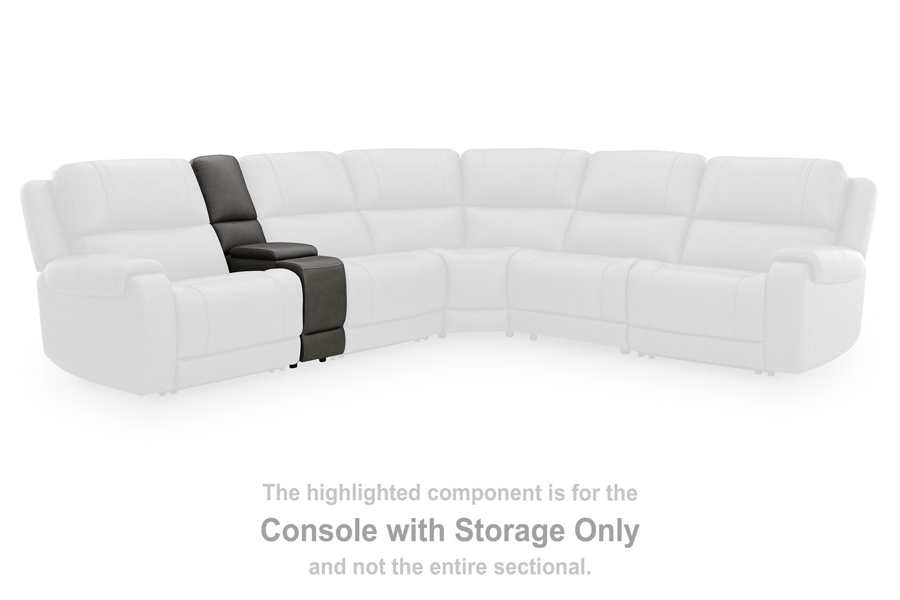 5Z - Pittson Power Reclining Sectional Loveseat with Console